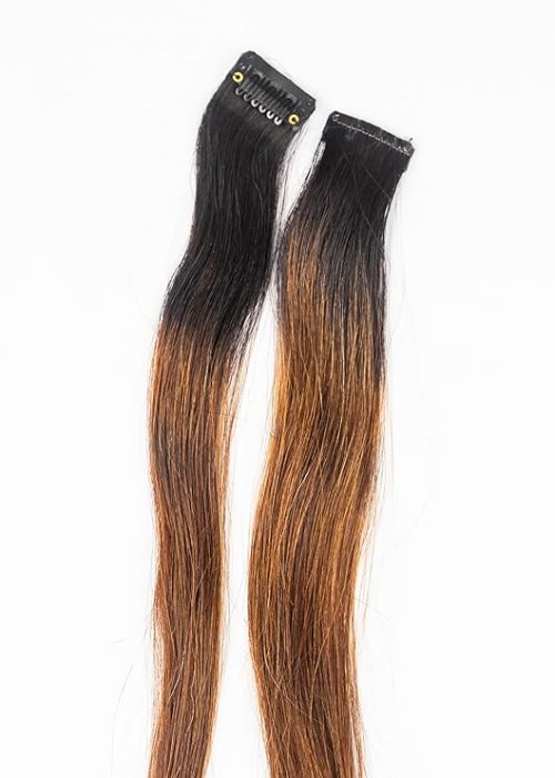 Premium human hair colour extensions are heat-friendly.