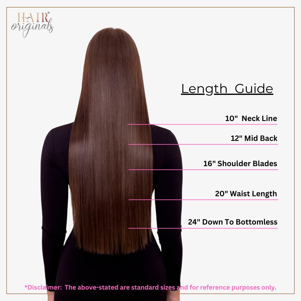 Hair Originals 100% Natural Human Hair Clip In Color Streaks (12 Inches, Single Clip, Natural Black) - Image 4